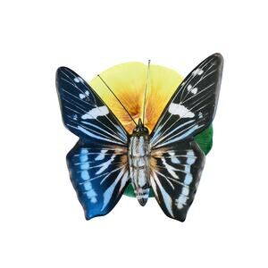 Vintage 1985 Butterflies of the World Porcelain Mangrove Skipper Water Poppy